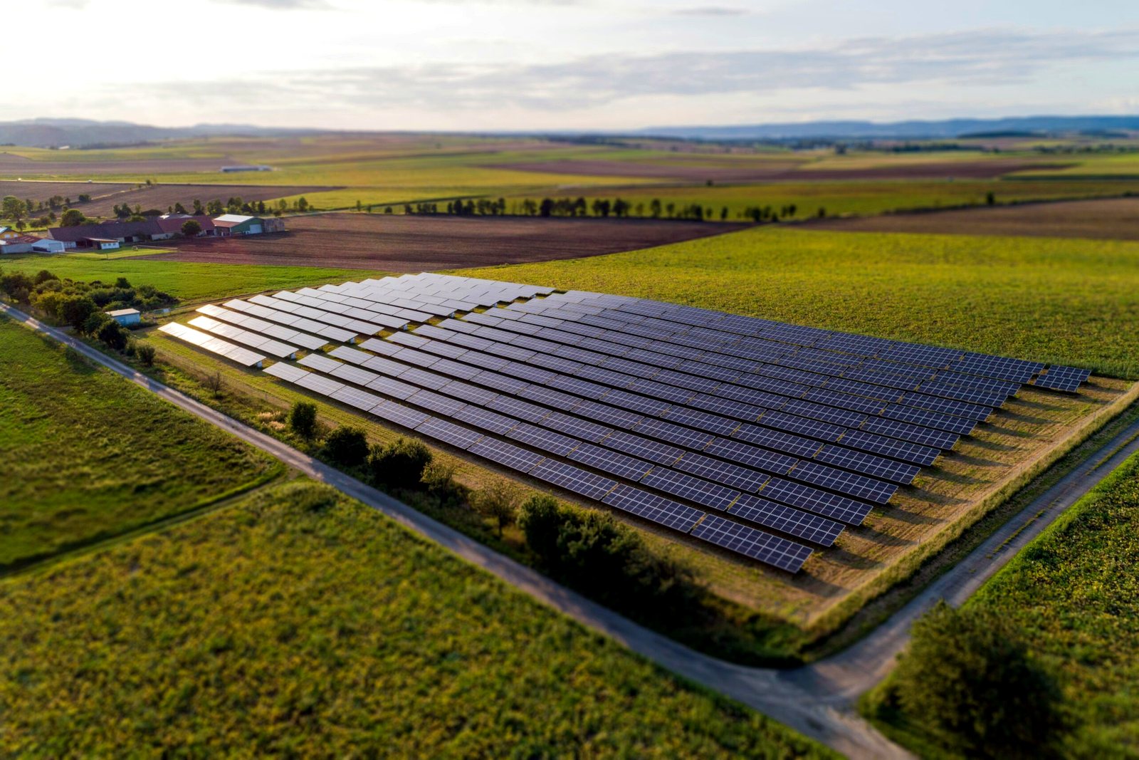 Solar modules powering Country Biomass operations